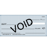 Sample of a voided check 