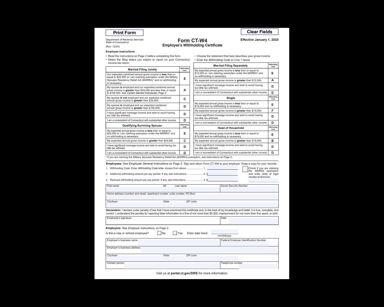 Application Document Checklist